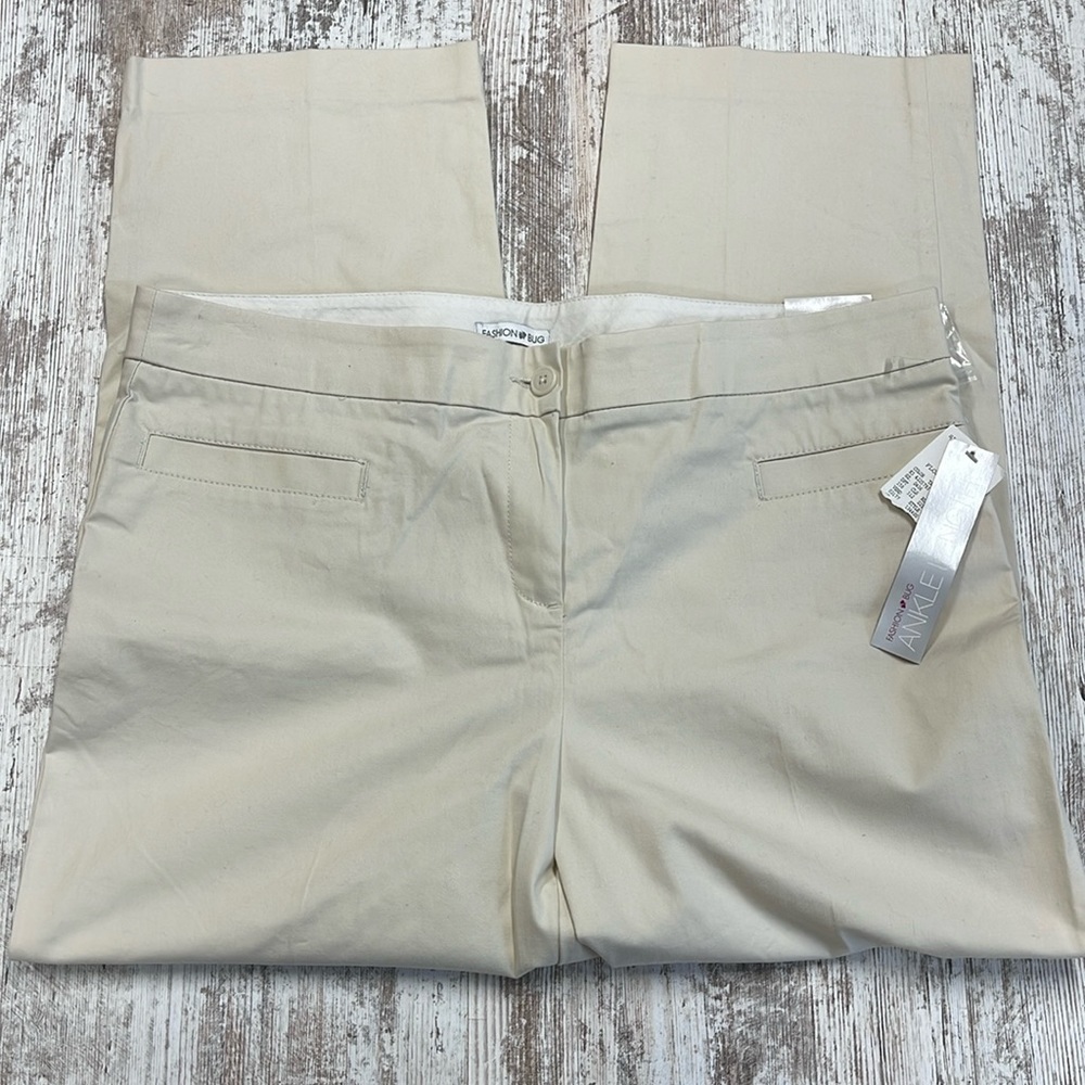 Fashion Bug NWT Tan Ankle Pants 16